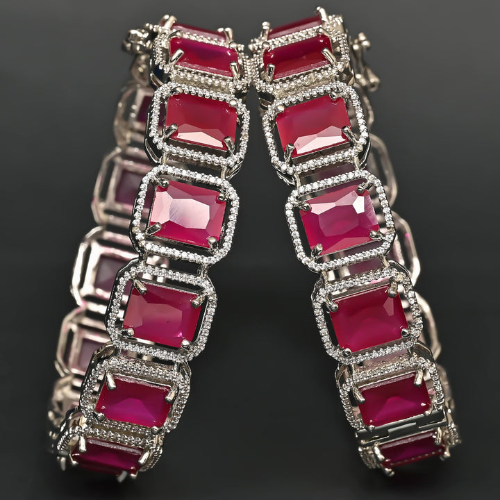 CZ Ruby Bangles