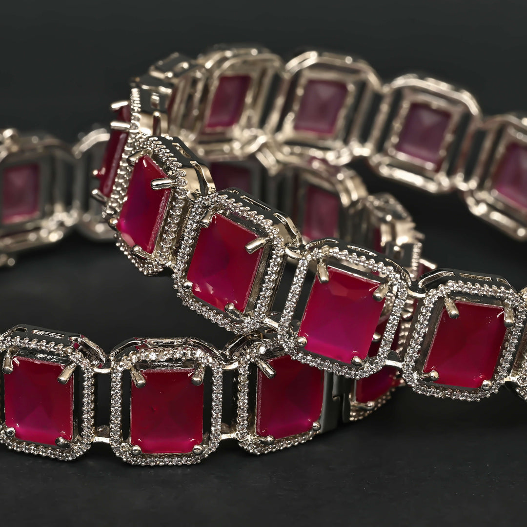 CZ Ruby Bangles