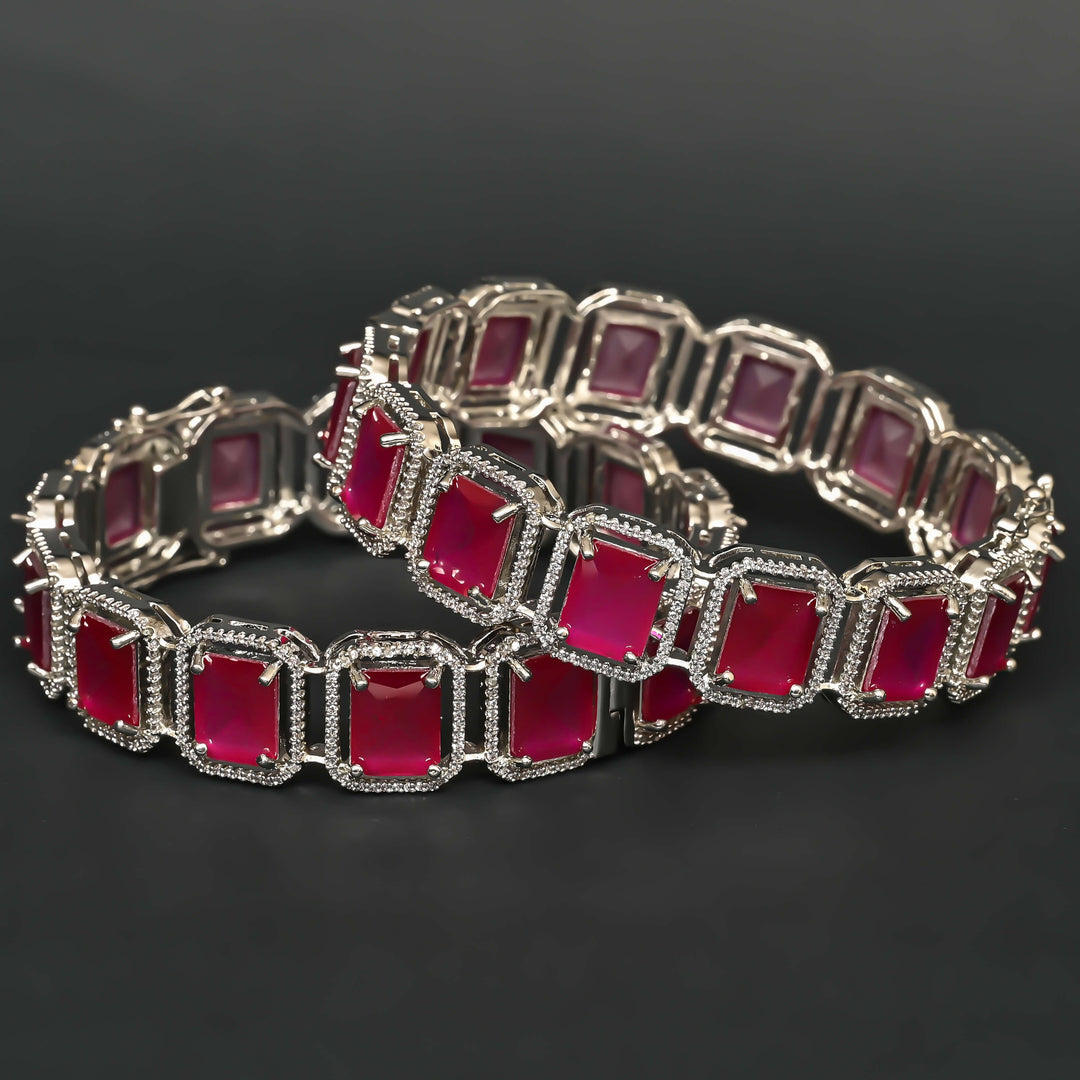 CZ Ruby Bangles