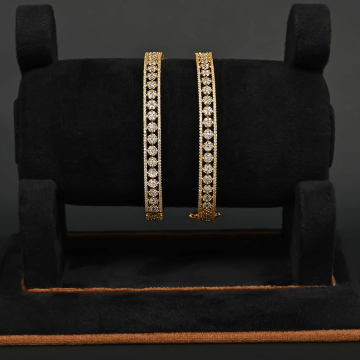 CZ Gold Polish Bangles