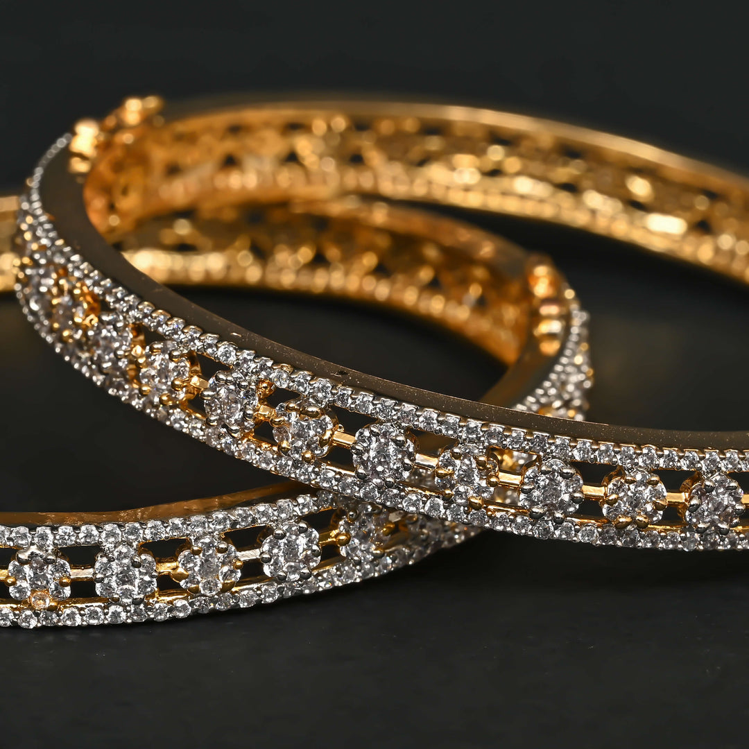 CZ Diamond Finish Bangles