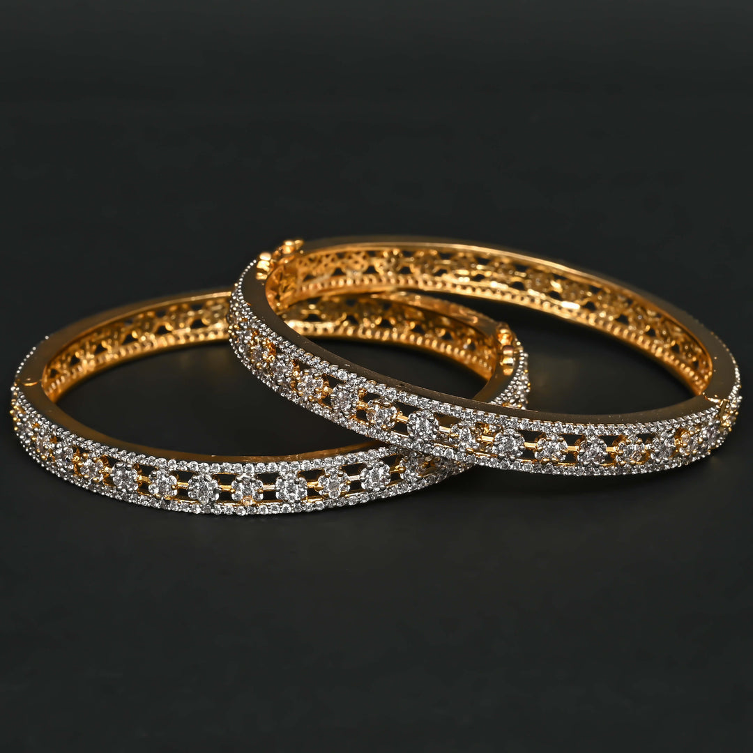 CZ Diamond Finish Bangles