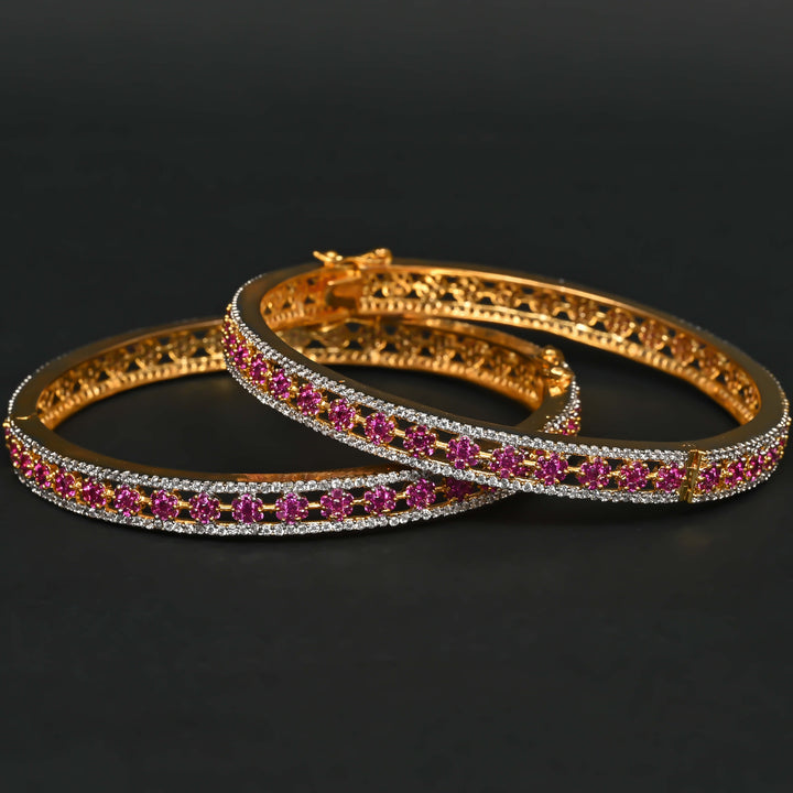 CZ Ruby Bangles