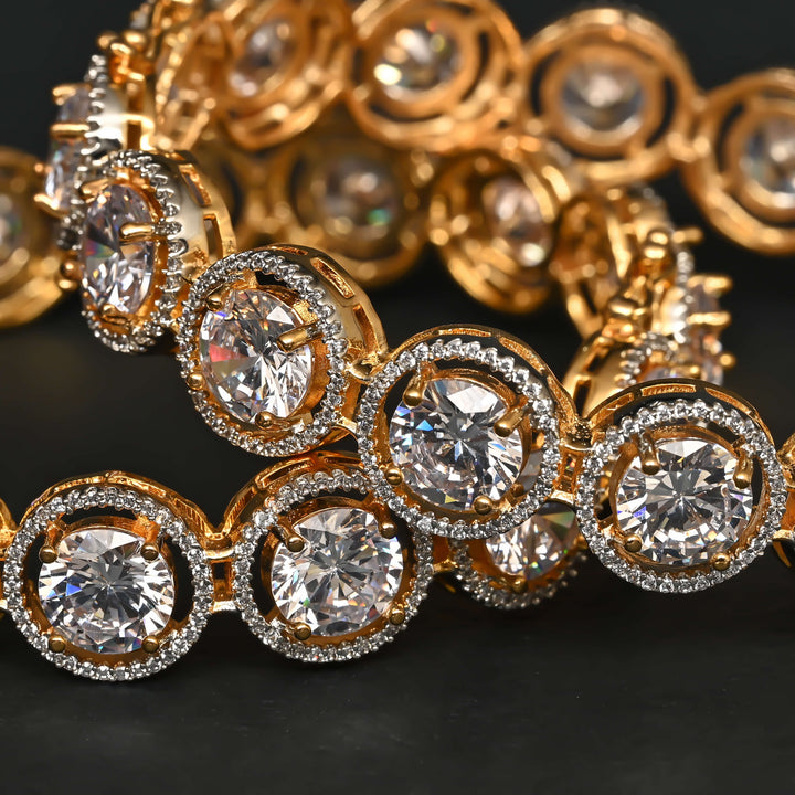 CZ Diamond Finish Bangles