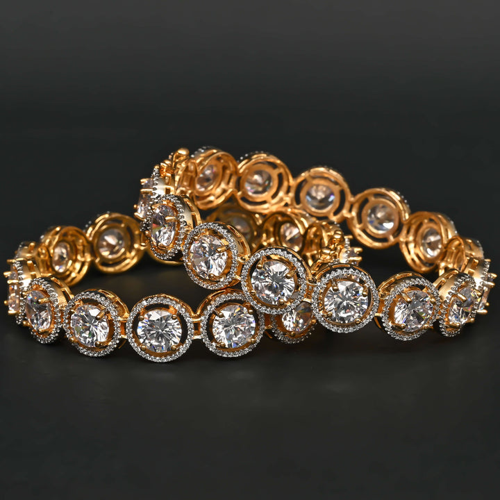 CZ Diamond Finish Bangles