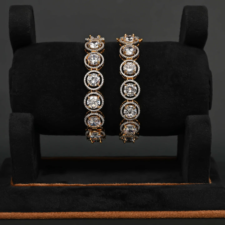 CZ Diamond Finish Bangles