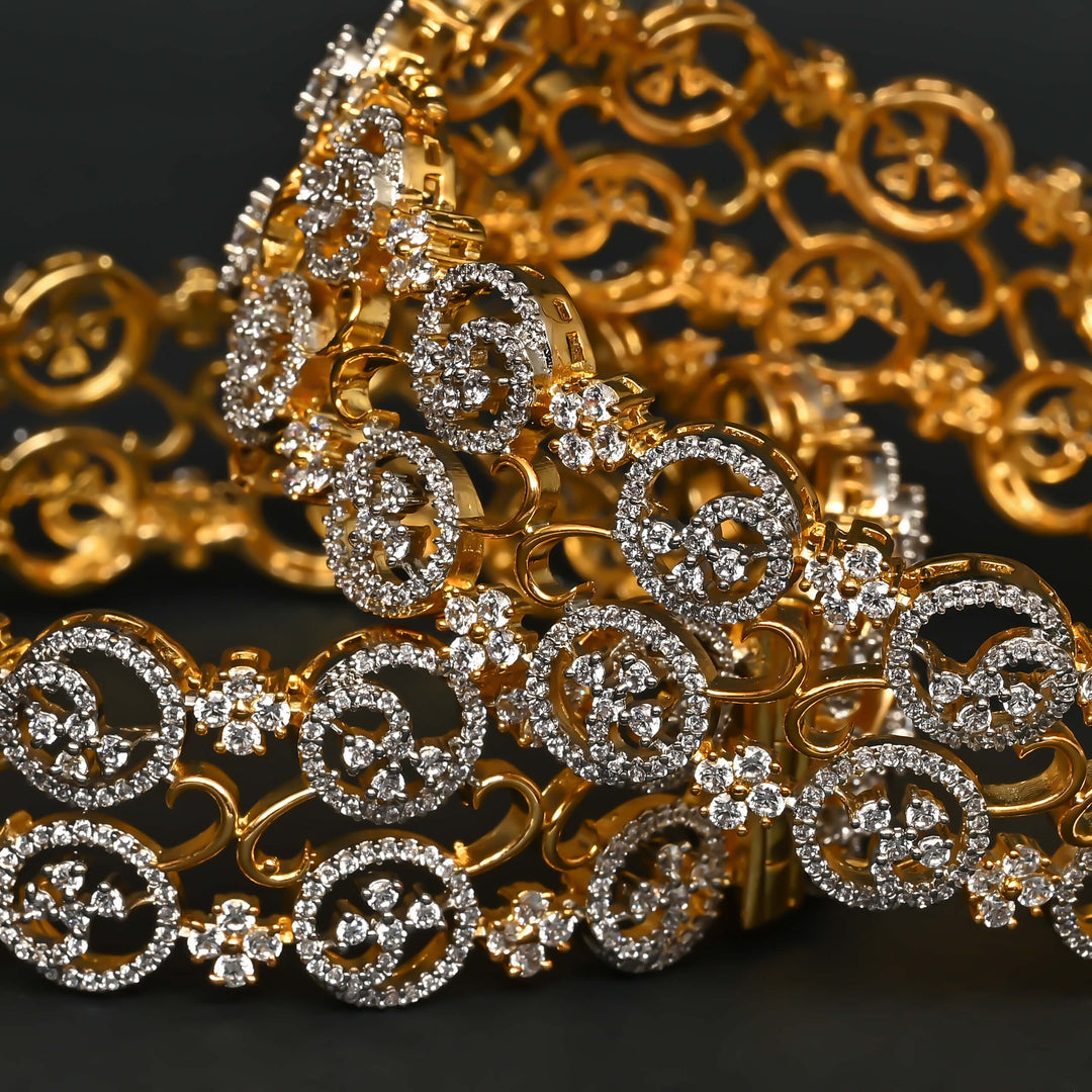 CZ Diamond Finish Bangles