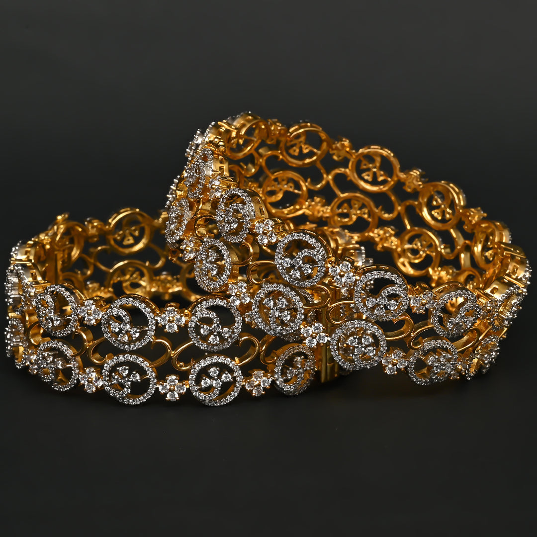 CZ Diamond Finish Bangles