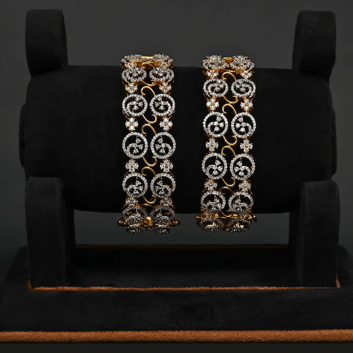 CZ Diamond Finish Bangles