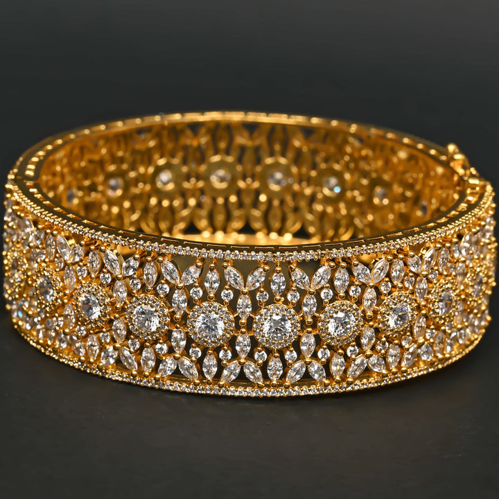 CZ Gold Finish Bangle
