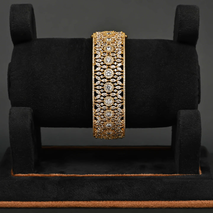 CZ Gold Finish Bangle