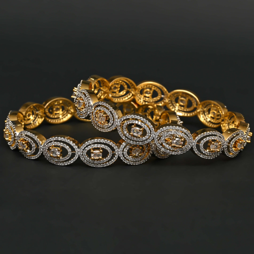 CZ Diamond Finish Bangles