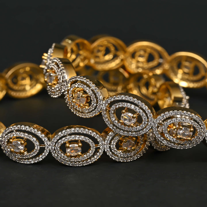 CZ Diamond Finish Bangles