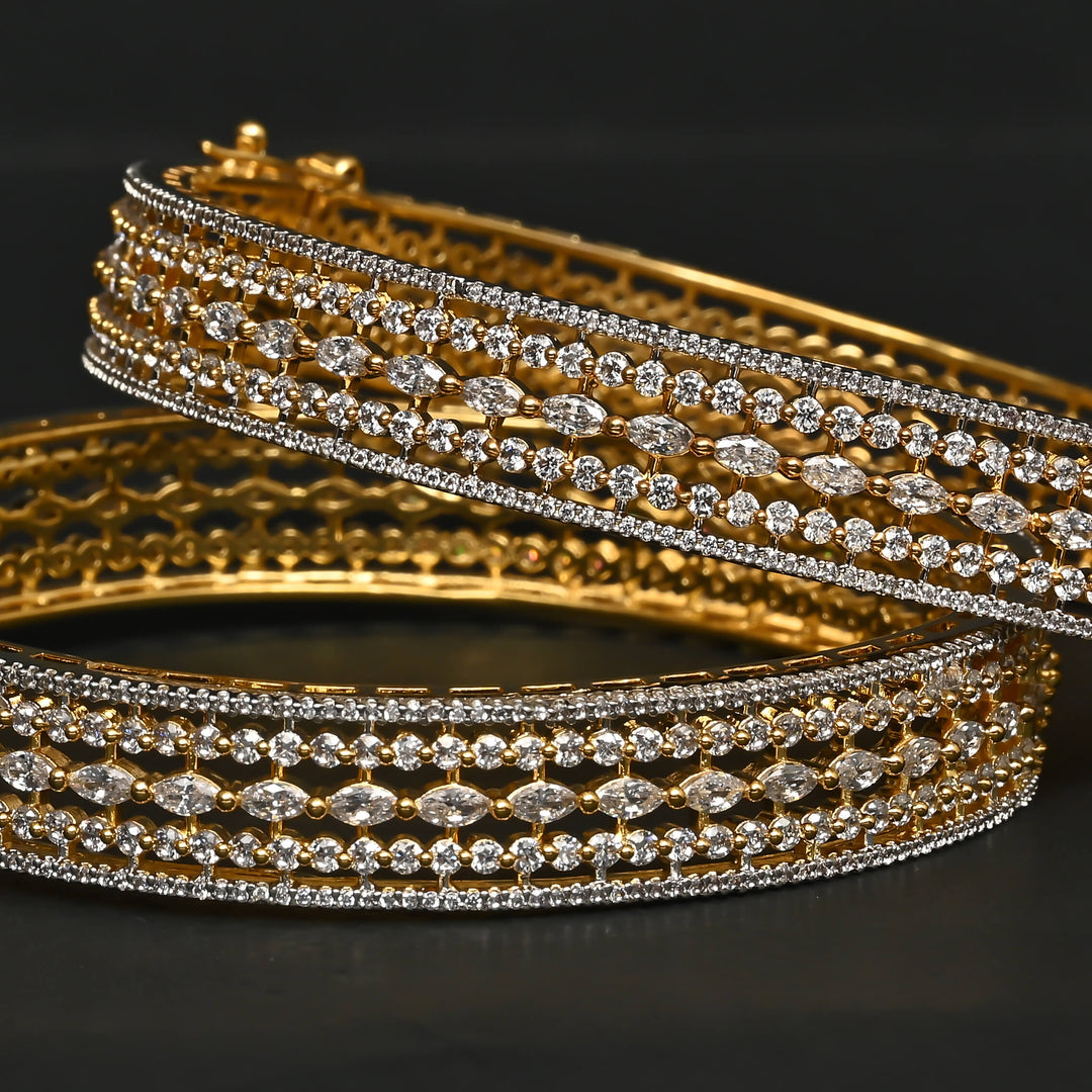 CZ Diamond Finish Bangles