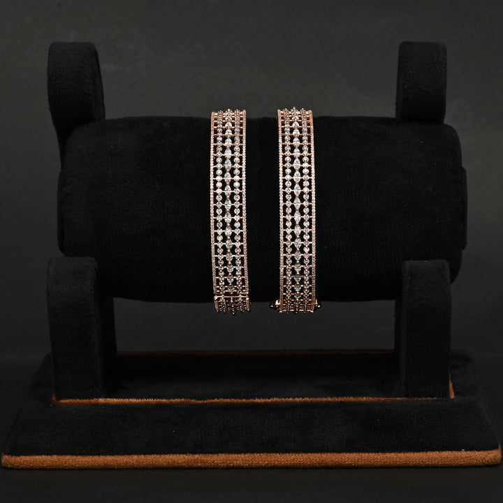 CZ Rose Gold Bangles