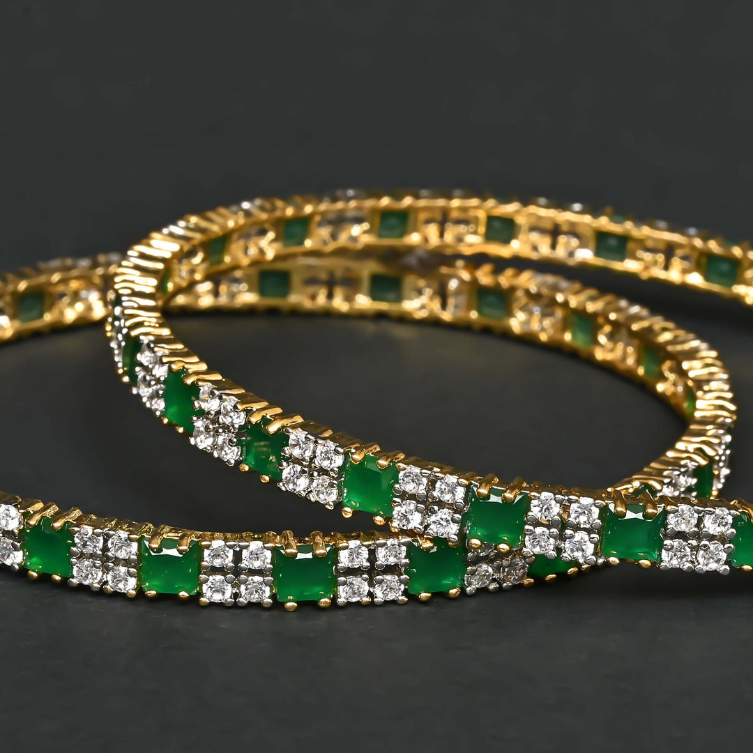 CZ Emerald Bangles
