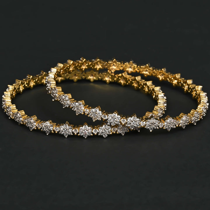 CZ Diamond Finish Bangles