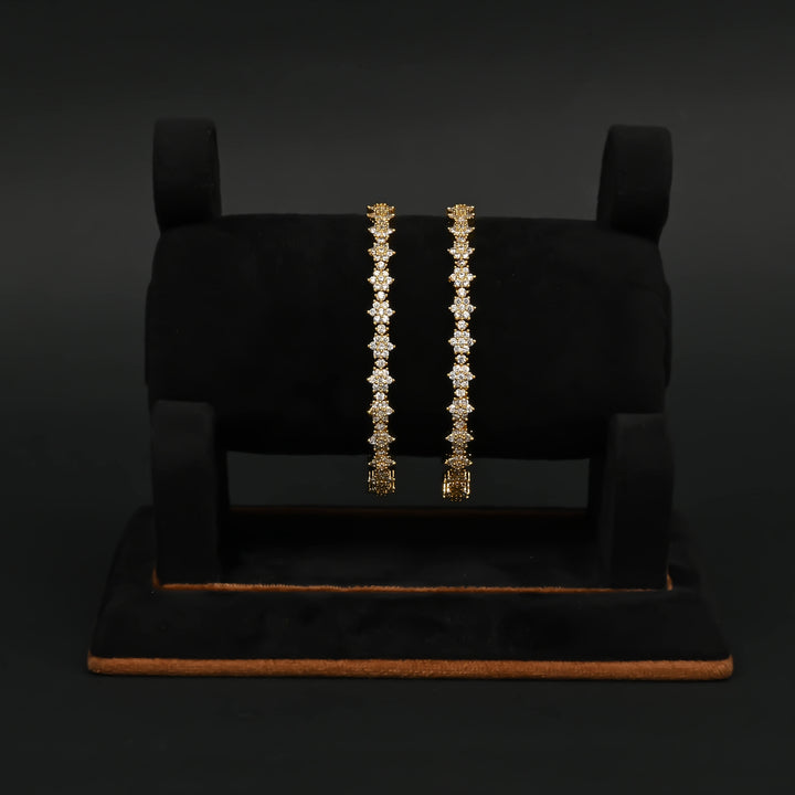 CZ Gold Finish Bangles