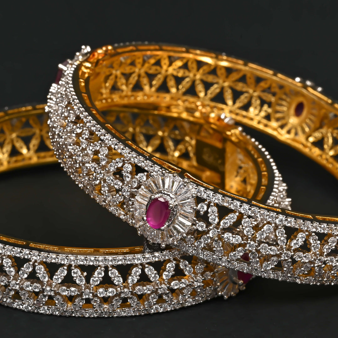 CZ Ruby Bangles