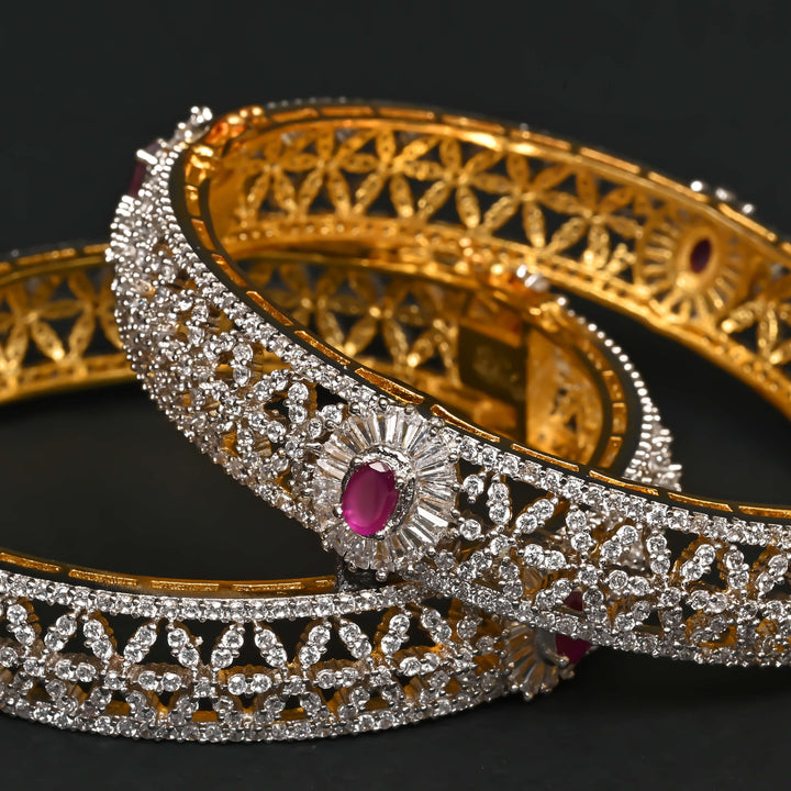 CZ Ruby Bangles