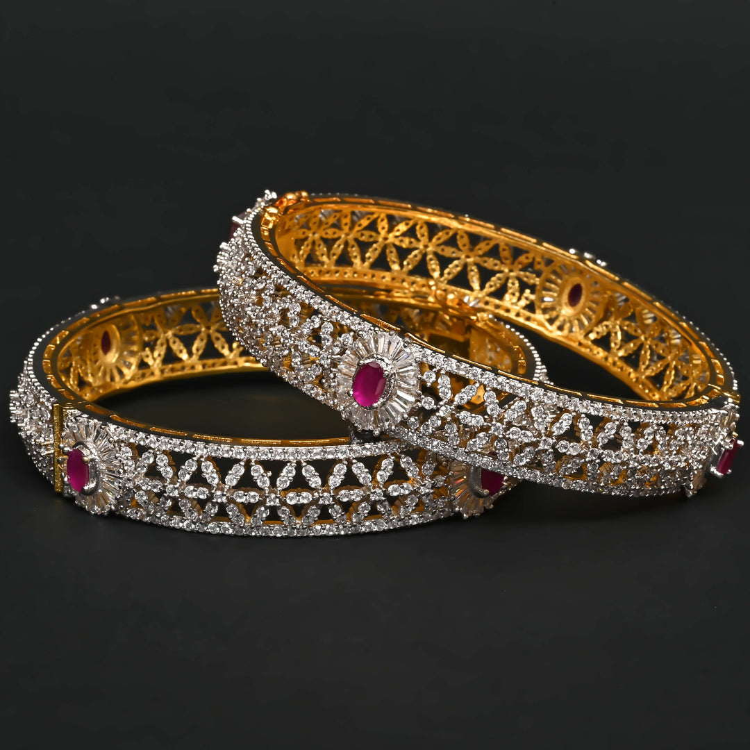 CZ Ruby Bangles
