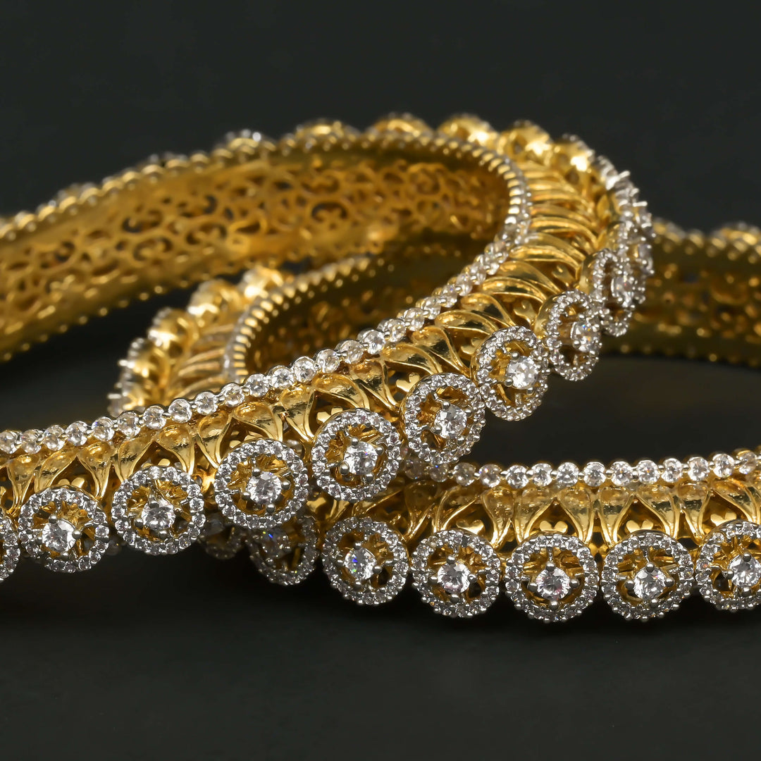 CZ Diamond Finish Bangles