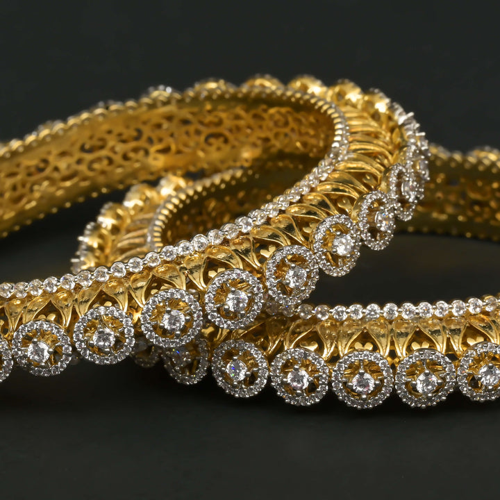 CZ Diamond Finish Bangles