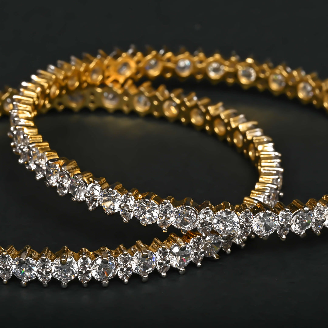 CZ Diamond Finish Bangles