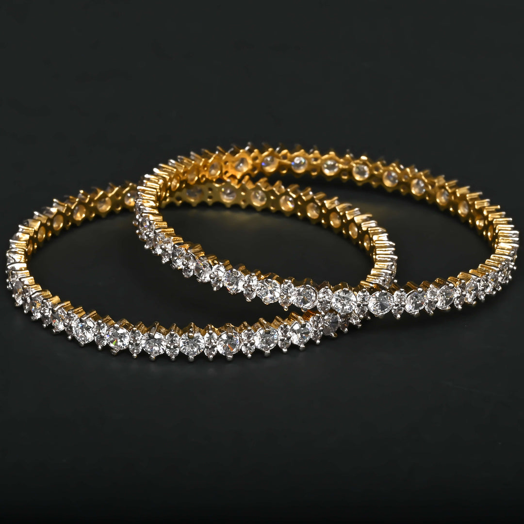 CZ Diamond Finish Bangles