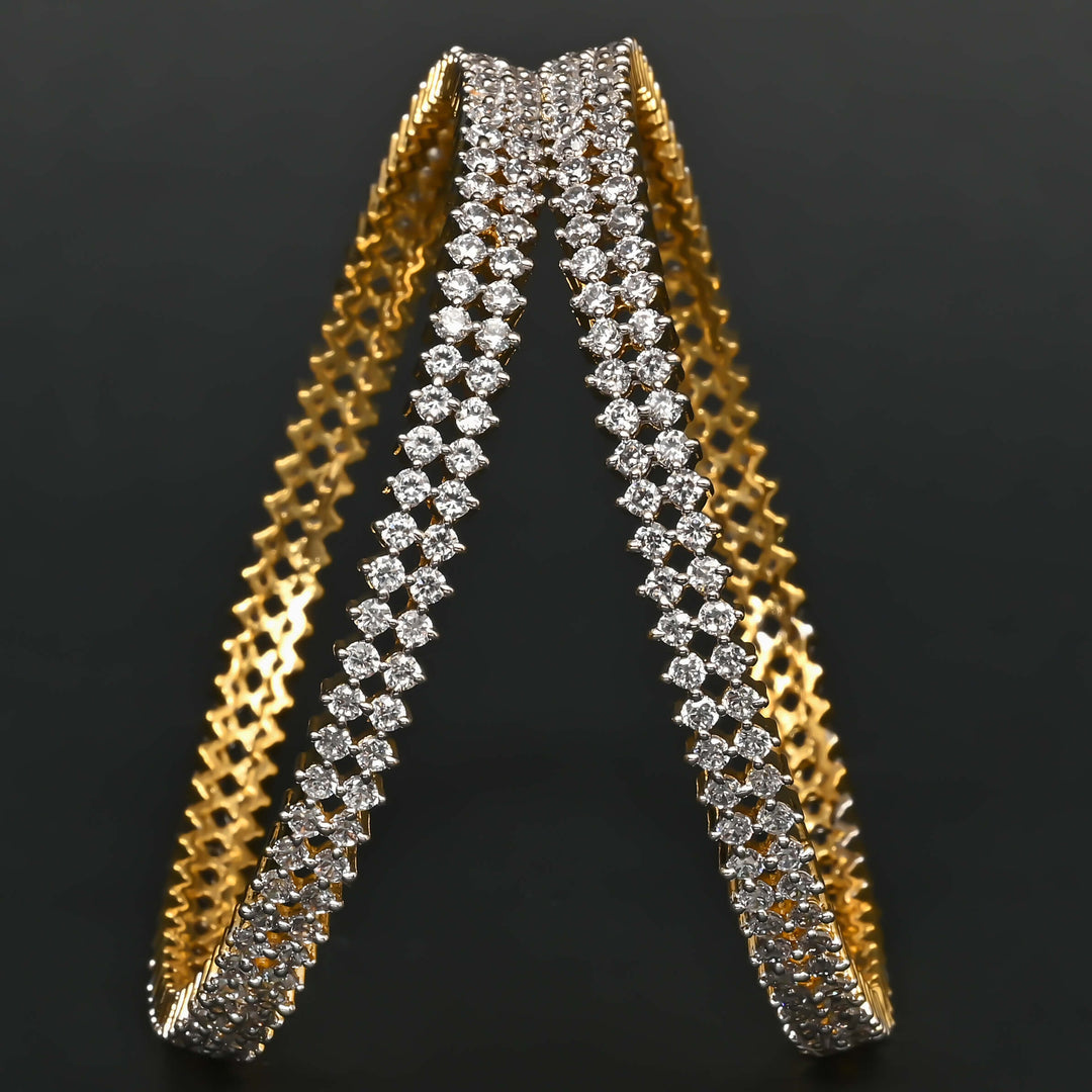 CZ Diamond Finish Bangles