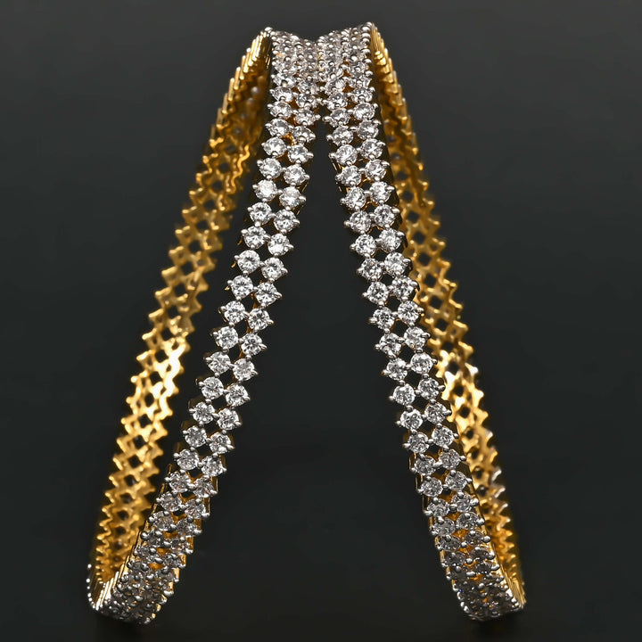 CZ Diamond Finish Bangles