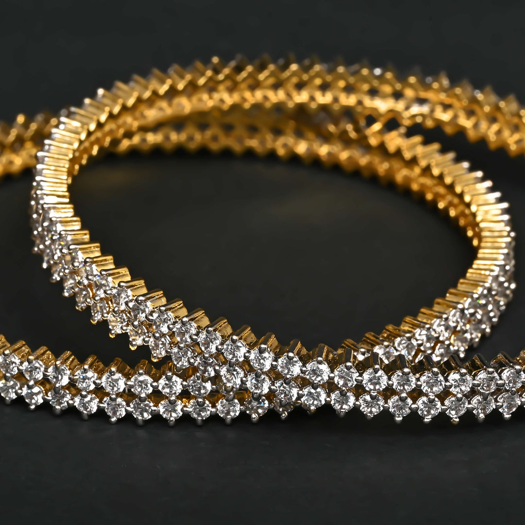 CZ Diamond Finish Bangles