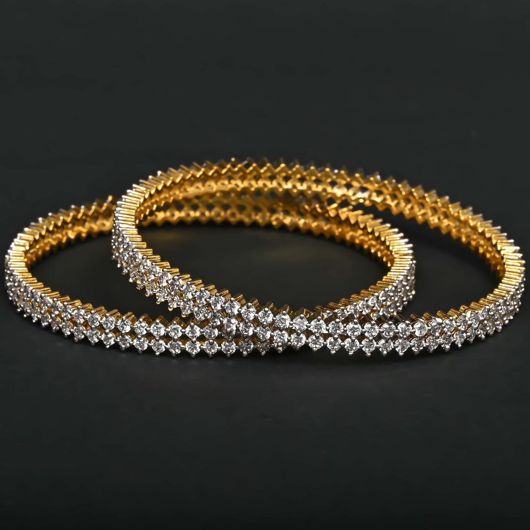 CZ Diamond Finish Bangles