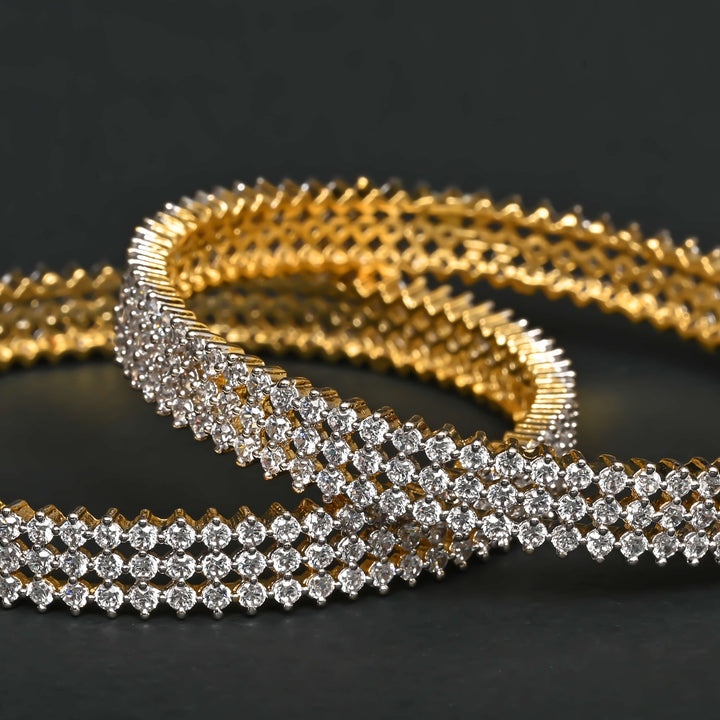 CZ Diamond Finish Bangles