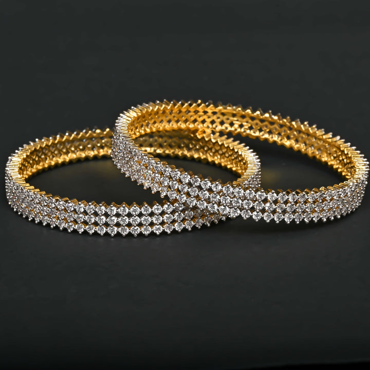 CZ Diamond Finish Bangles
