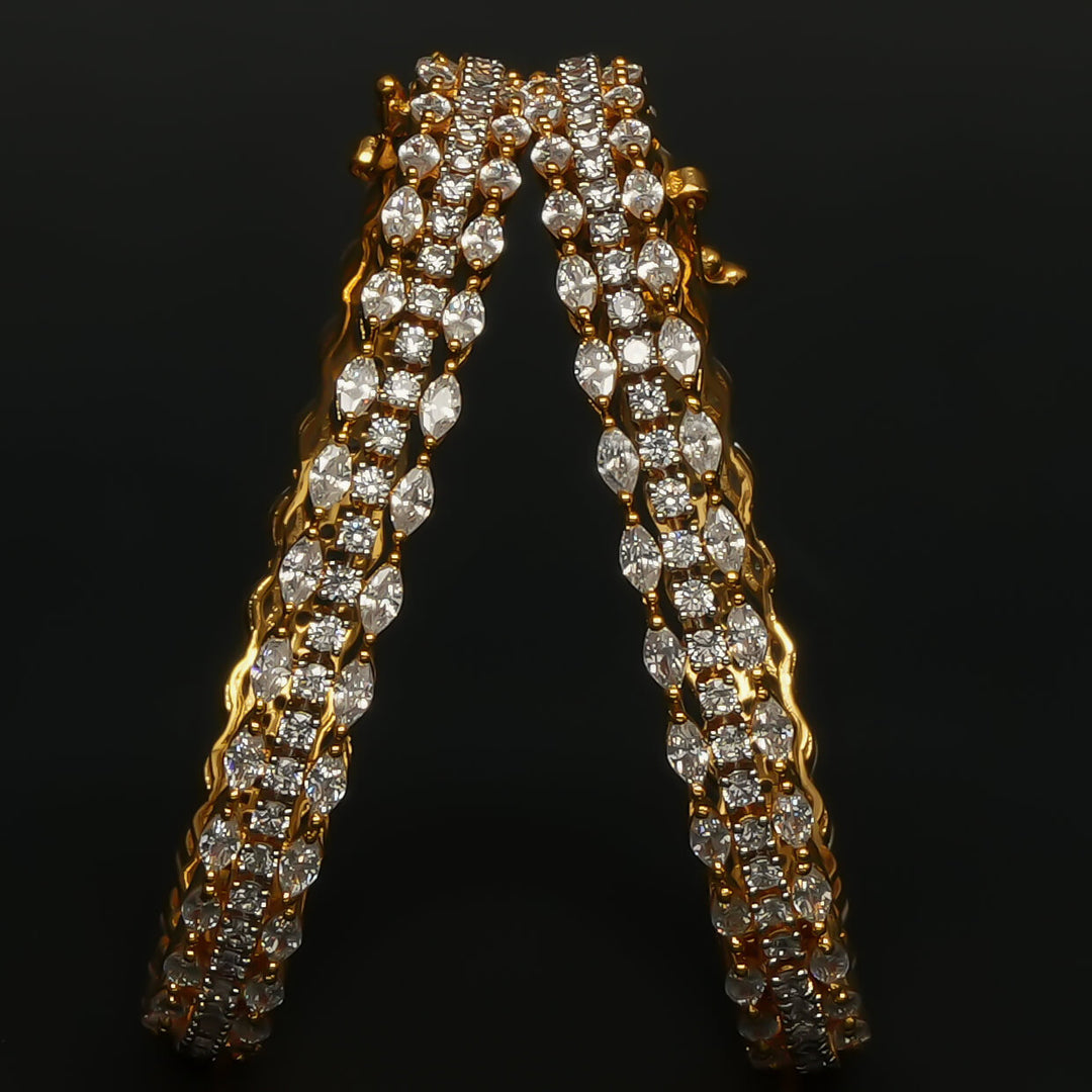 CZ Diamond Finish Bangles