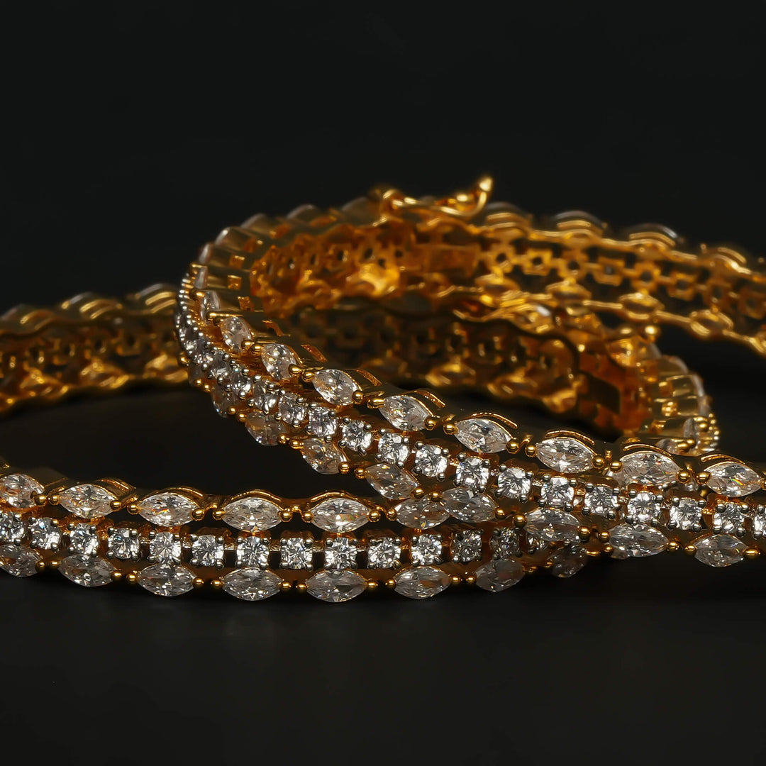 CZ Diamond Finish Bangles