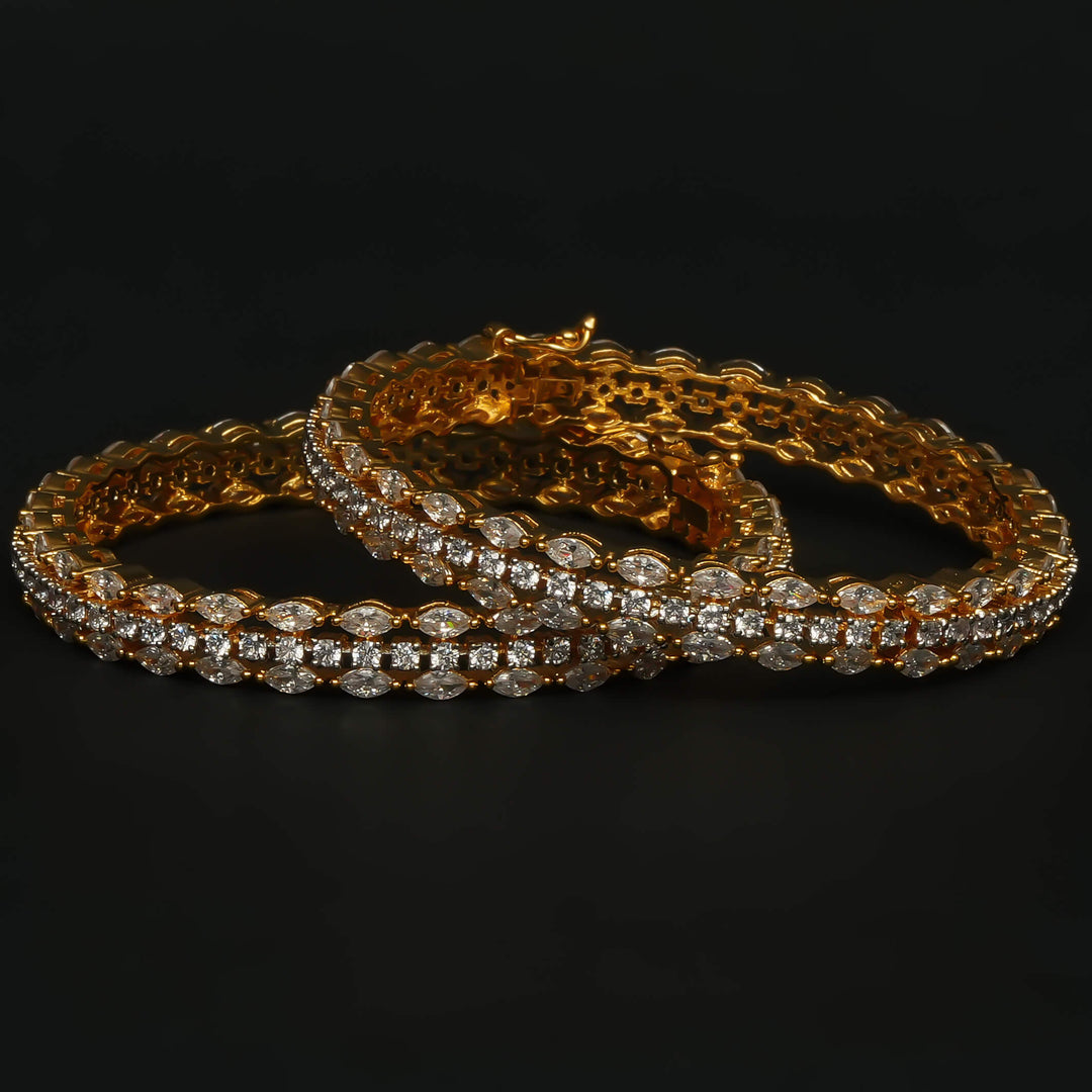 CZ Diamond Finish Bangles