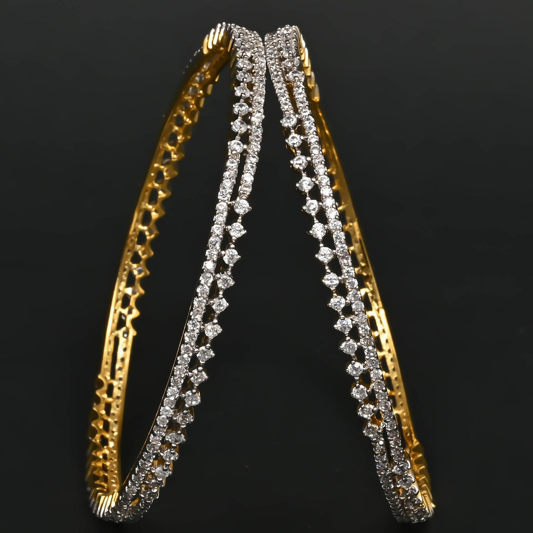 CZ Diamond Finish Bangles