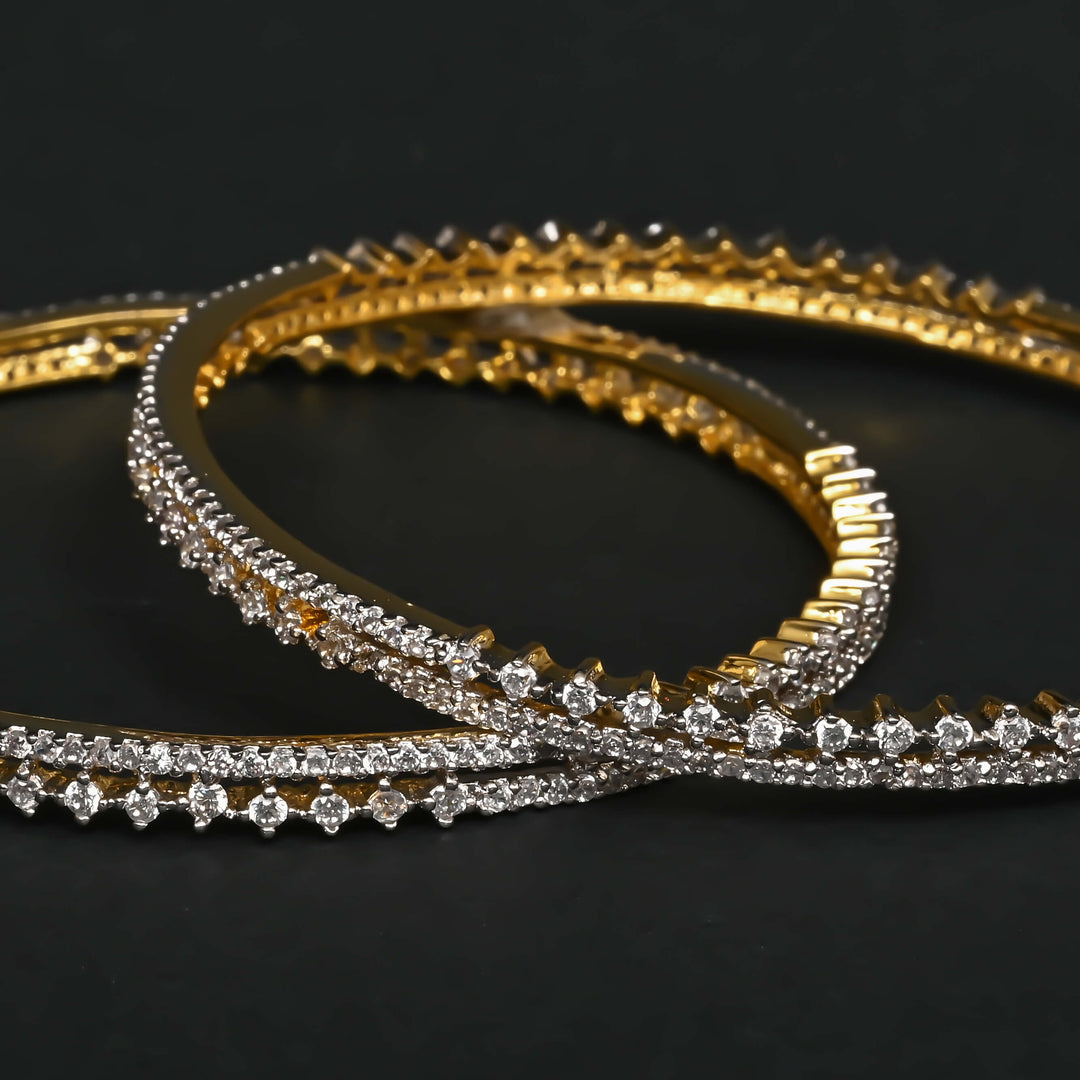 CZ Diamond Finish Bangles