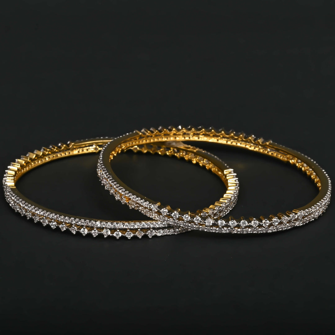 CZ Diamond Finish Bangles