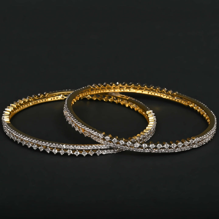 CZ Diamond Finish Bangles