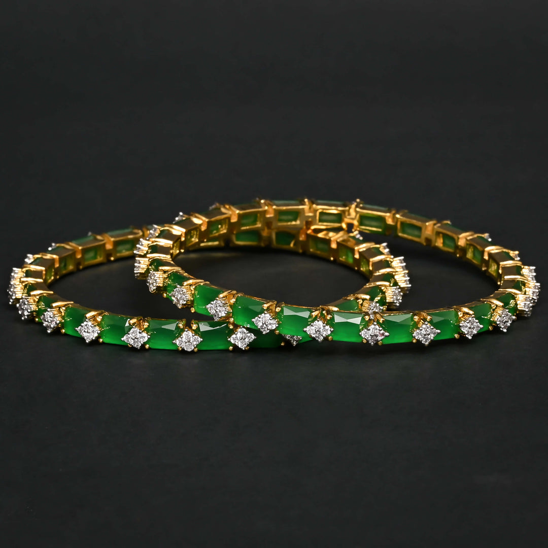 CZ Emerald Bangles