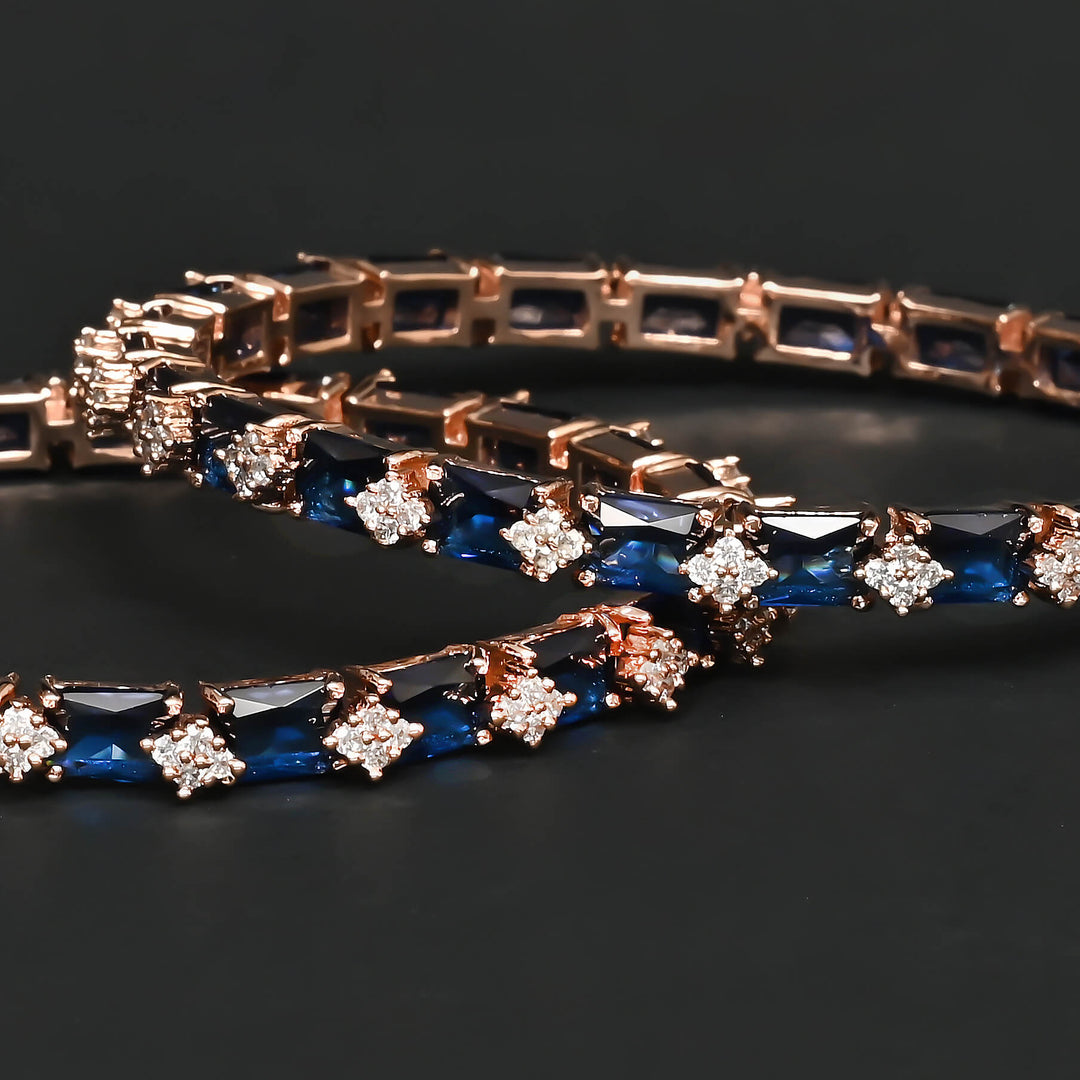 CZ Sapphire Bangles