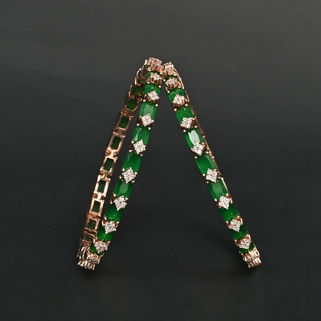 CZ Emerald Bangles