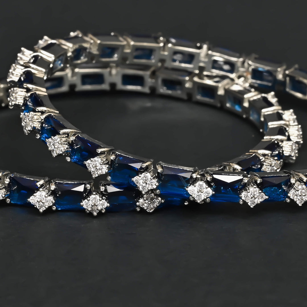 CZ Sapphire Bangles