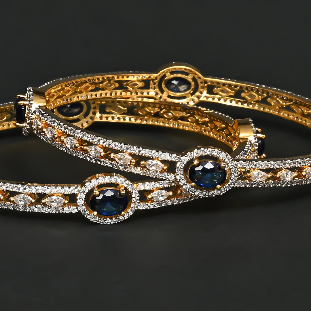 CZ Sapphire Bangles