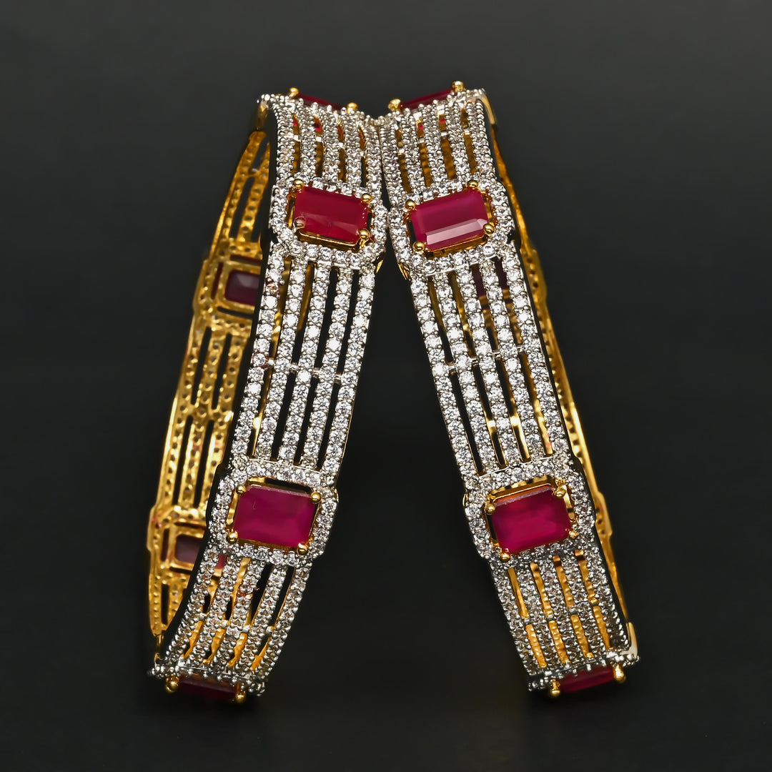 CZ Ruby Bangles