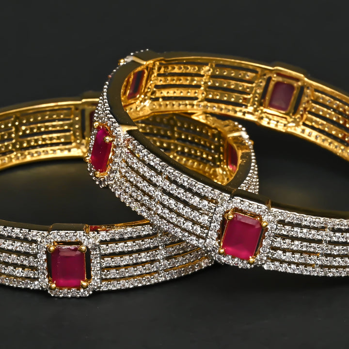 CZ Ruby Bangles
