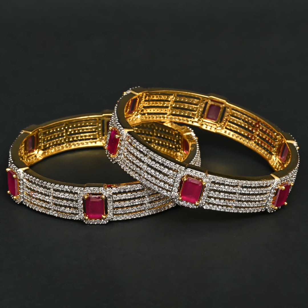 CZ Ruby Bangles